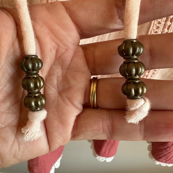 Matilda Jane Call Me Cute Wonderment Pink Boho Muslin Peasant Peplum Top S Mauve - Picture 7 of 12